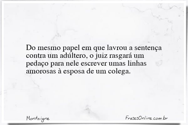 Frase de Montaigne