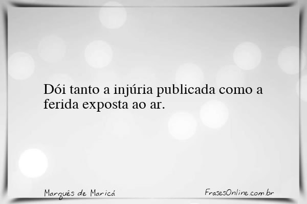 Frase de Marquês de Maricá