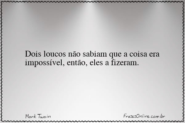 Frase de Mark Twain