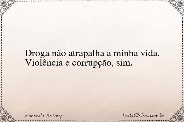 Frase de Marcello Antony