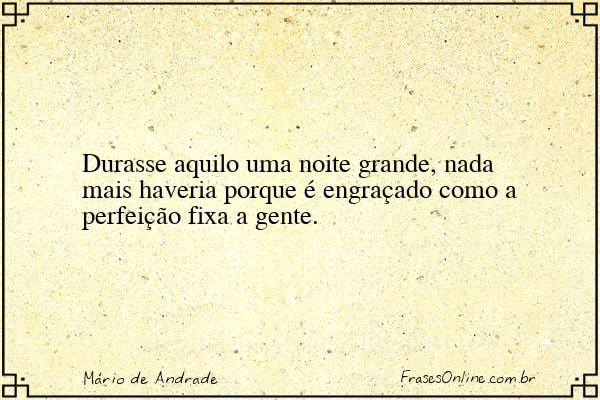 Frase de Mário de Andrade