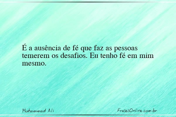 Frase de Muhammad Ali