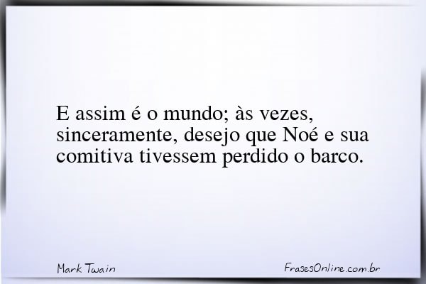 Frase de Mark Twain