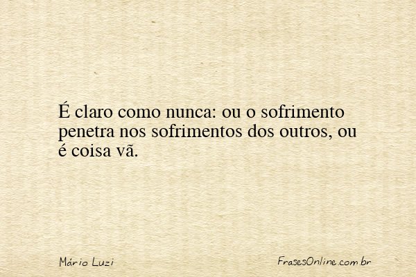Frase de Mário Luzi