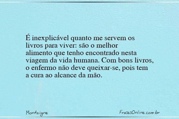 Frase de Montaigne