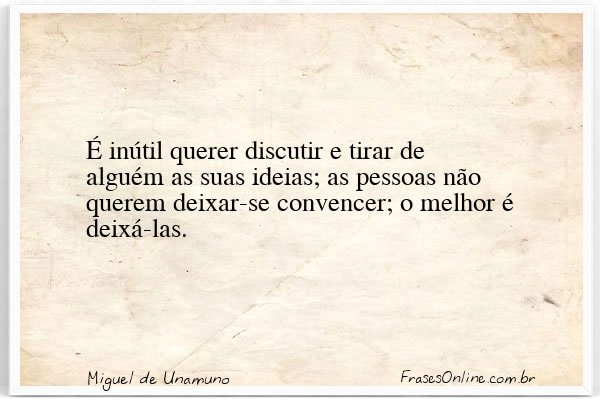 Frase de Miguel de Unamuno