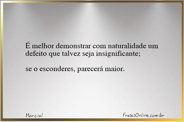 Frase de Marcial