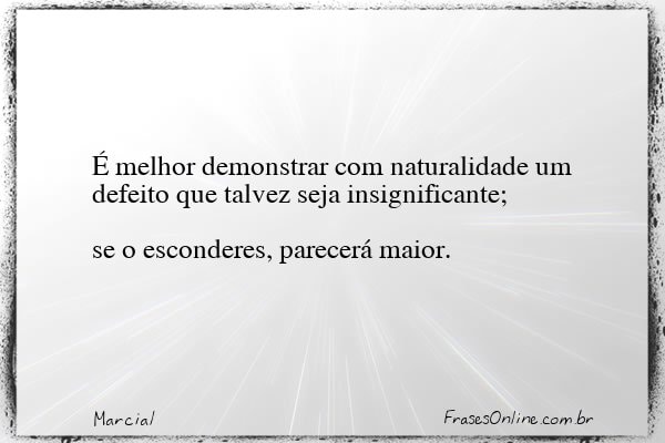 Frase de Marcial