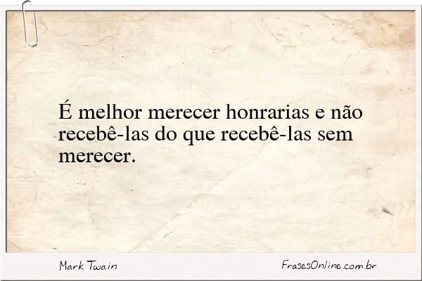 Frase de Mark Twain