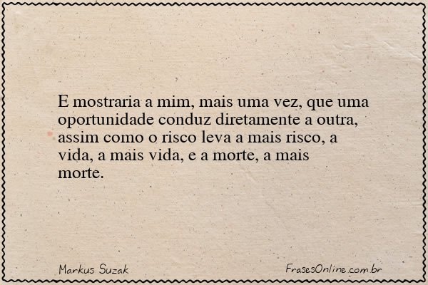 Frase de Markus Suzak