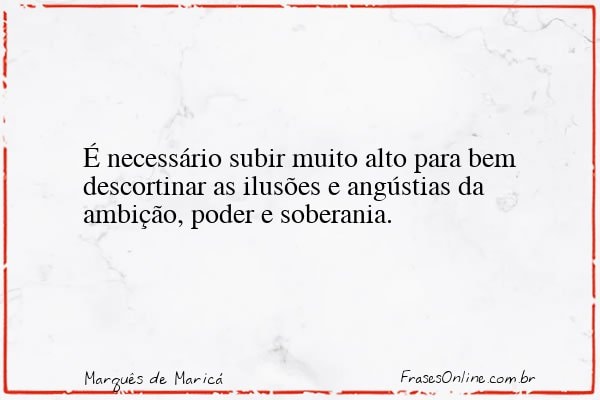 Frase de Marquês de Maricá