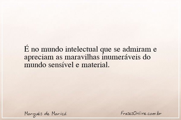 Frase de Marquês de Maricá