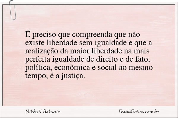 Frase de Mikhail Bakunin