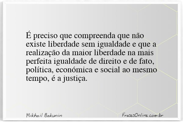 Frase de Mikhail Bakunin