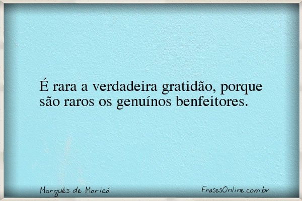 Frase de Marquês de Maricá