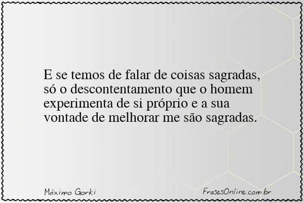 Frase de Máximo Gorki