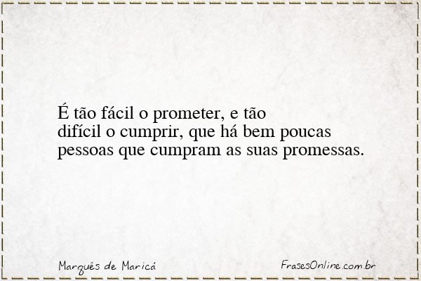 Frase de Marquês de Maricá
