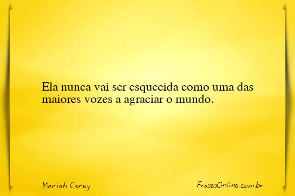 Frase de Mariah Carey