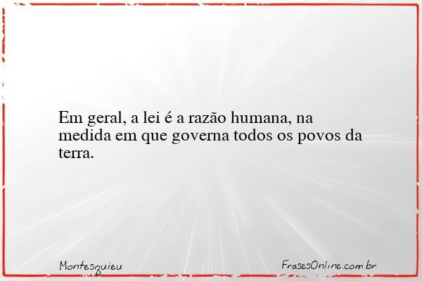 Frase de Montesquieu