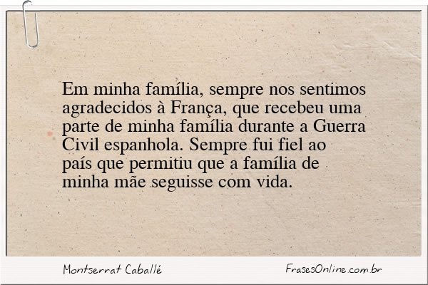 Frase de Montserrat Caballé