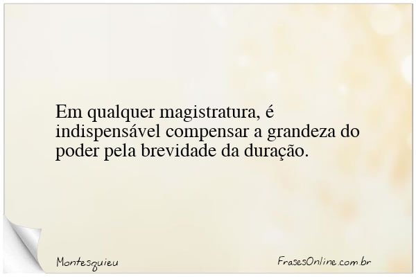 Frase de Montesquieu