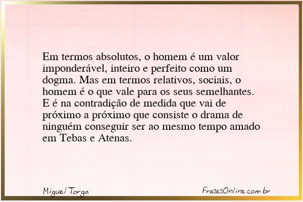 Frase de Miguel Torga