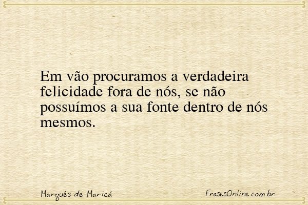 Frase de Marquês de Maricá