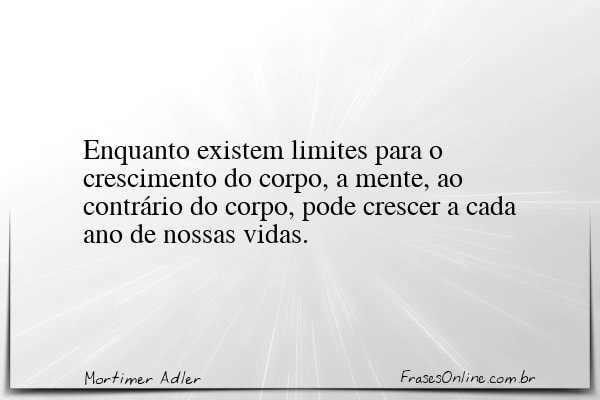 Frase de Mortimer Adler
