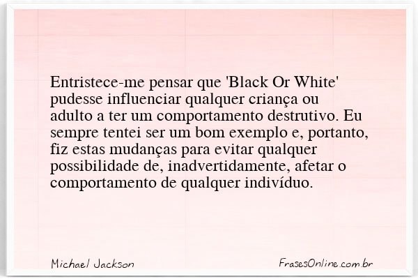 Frase de Michael Jackson