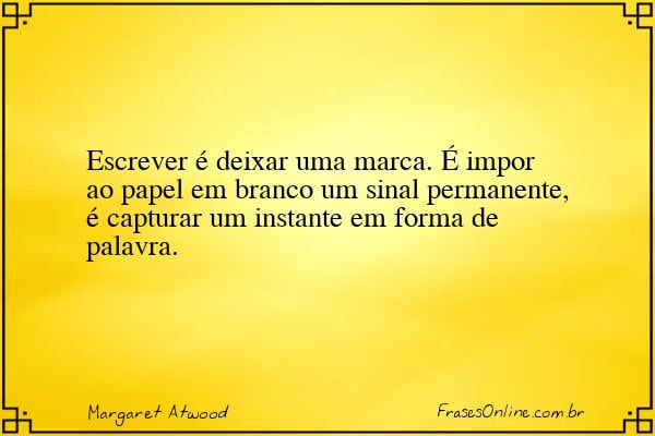 Frase de Margaret Atwood