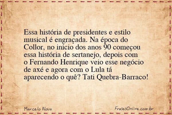 Frase de Marcelo Nova