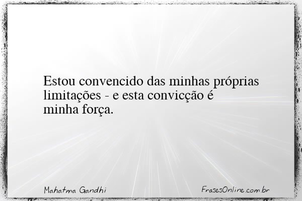 Frase de Mahatma Gandhi