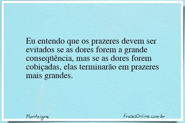 Frase de Montaigne