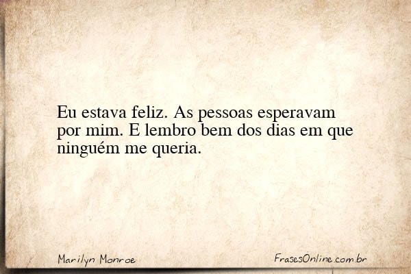 Frase de Marilyn Monroe