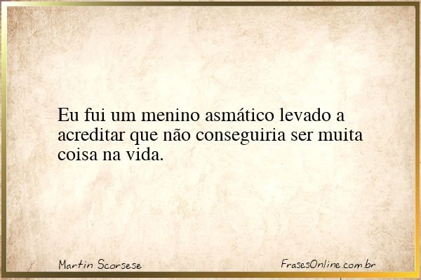 Frase de Martin Scorsese