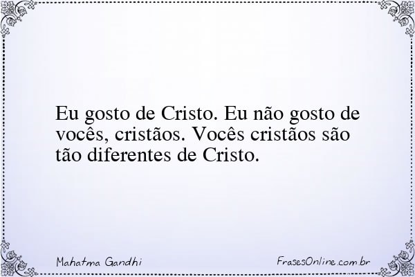 Frase de Mahatma Gandhi