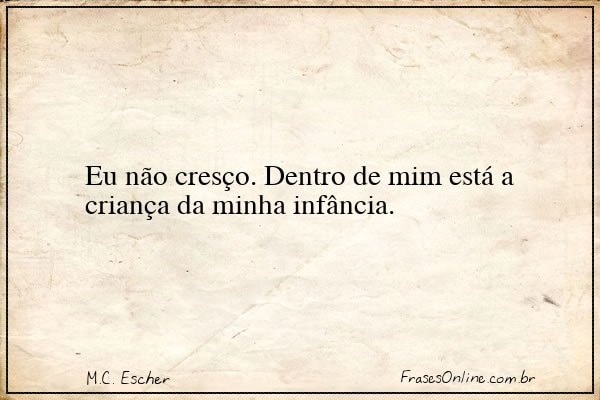 Frase de M.C. Escher