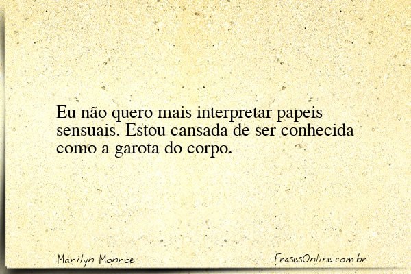 Frase de Marilyn Monroe