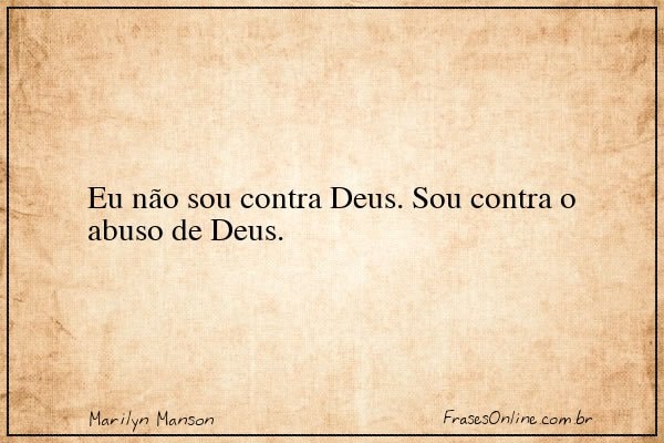 Frase de Marilyn Manson