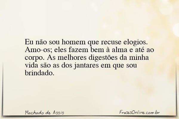 Frase de Machado de Assis