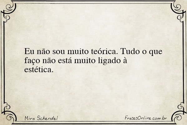 Frase de Mira Schendel