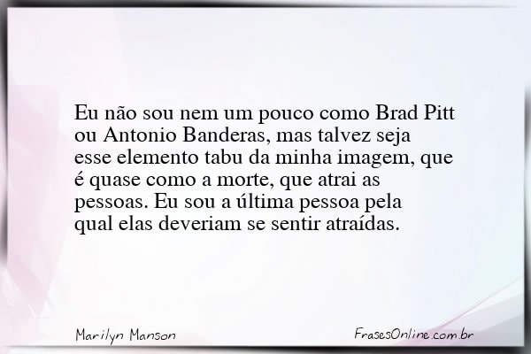 Frase de Marilyn Manson