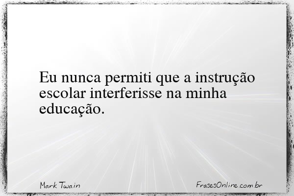 Frase de Mark Twain