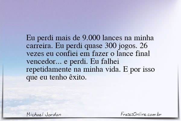 Frase de Michael Jordan
