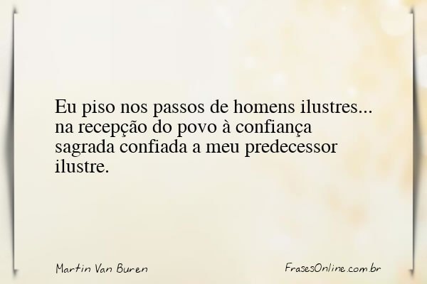 Frase de Martin Van Buren