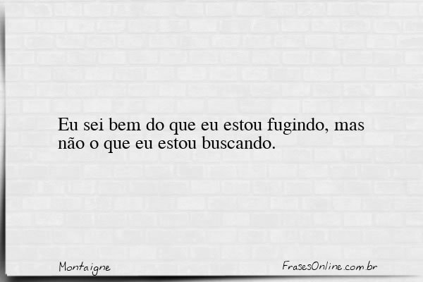 Frase de Montaigne