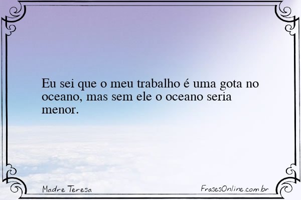 Frase de Madre Teresa