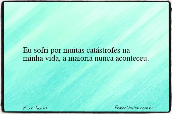 Frase de Mark Twain