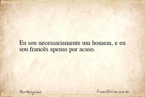 Frase de Montesquieu