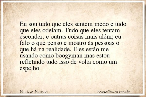 Frase de Marilyn Manson